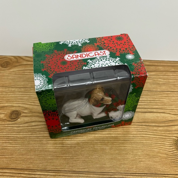 Sandicast Jack Russell Holiday Christmas Dog Ornament - Picture 4 of 9